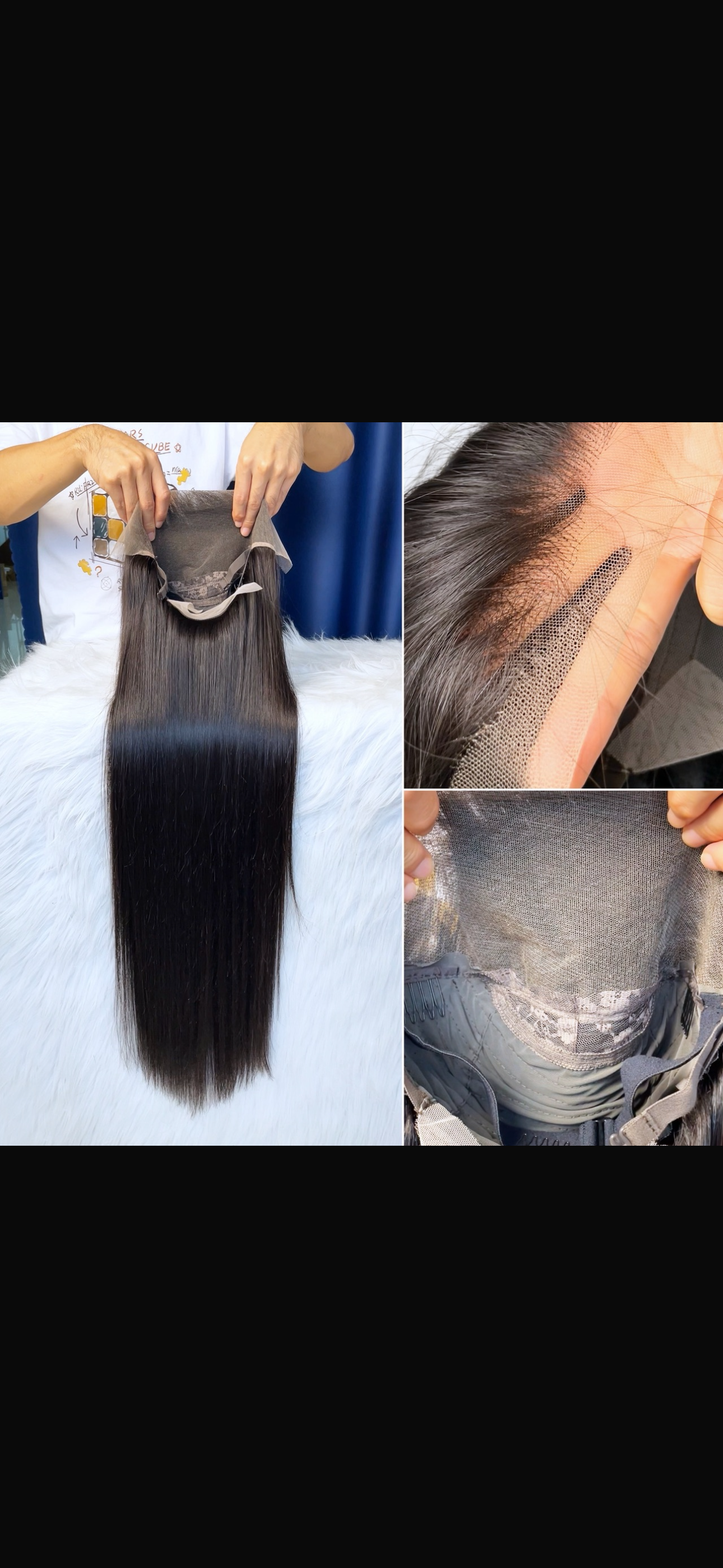 Vellure Sleek Straight HD Lace Wig | Natural Jet Black | 200–250% Density