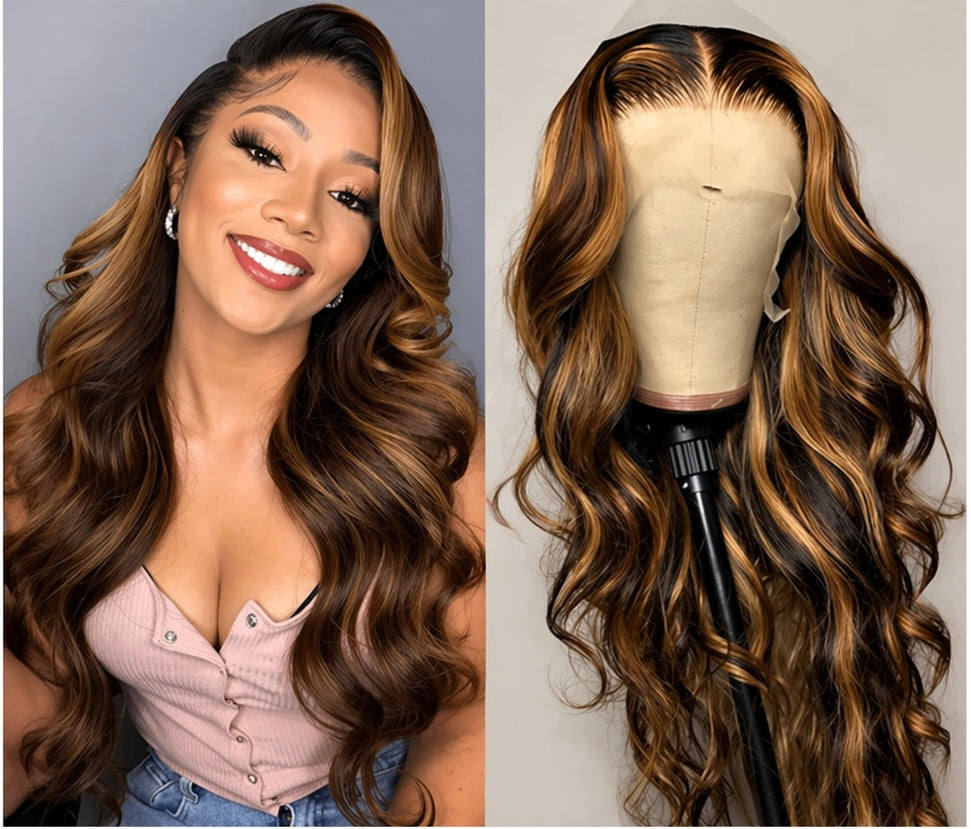 Vellure Highlighted Body Wave HD Lace Wig | 200–250% Density