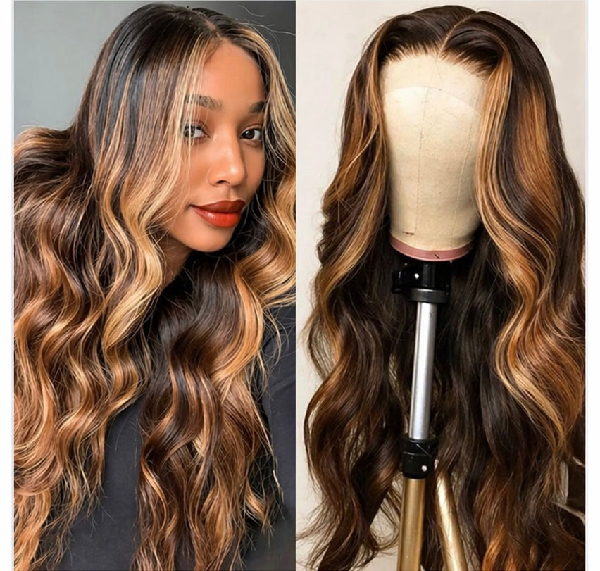 Vellure Highlighted Body Wave HD Lace Wig | 200–250% Density